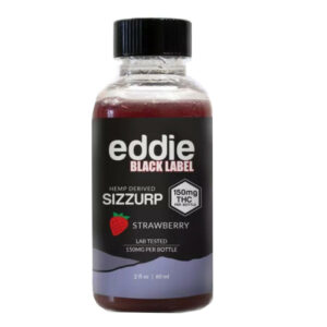 EDDIE – DELTA 9 DRINK – BLACK LABEL SIZZURP – STRAWBERRY – 150MG