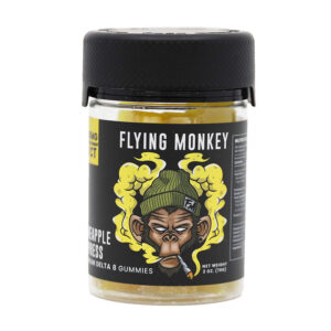 THC EDIBLES – DELTA 8 GUMMIES – PINEAPPLE EXPRESS – 50MG BY FLYING MONKEY